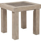 Hennington - Light Brown - Rectangular End Table