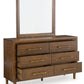 Lyncott - Brown - Dresser And Mirror