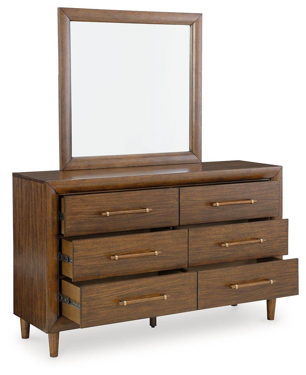 Lyncott - Brown - Dresser And Mirror - Forward Furniture
