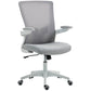 Ergonomic Office Chair with Lumbar Support and Flip-Up Arms - Grey
