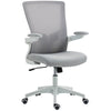 Ergonomic Office Chair with Lumbar Support and Flip-Up Arms - Grey