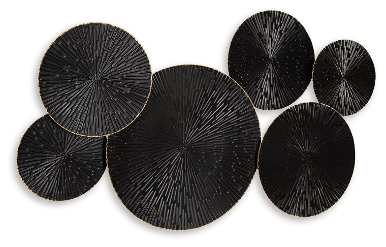 Rhetlen - Black / Gold Finish - Wall Decor - Forward Furniture