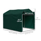 Outdoor Storage Shed, UV Resistant Bike Tent with Roll-up Zipper Door, Portable Shed for Bike, Motorcycle, Dark Green