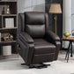 Lift Chair for Seniors, PU Leather Upholstered Electric Recliner Chair with Remote, Side Pockets, Quick Assembly, Brown