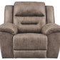 Stoneland - Fossil - Rocker Recliner - Faux Leather