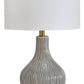 Judlen - Gray / Gold Finish - Ceramic Table Lamp - Forward Furniture