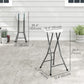 Set of 4 Folding Outdoor Bar Stools, 29" Counter Height Stools with Handle, Indoor Outdoor Stool Chair with Footrest