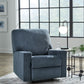 Rannis - Navy - Rocker Recliner - Fabric