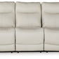 Mindanao - Coconut - Pwr Rec Sofa With Adj Headrest - Leather Match