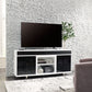 Gardoni - White / Black - XL TV Stand With Fireplace Option