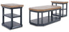 Landocken - Occasional Table Set (Set of 3) - Brown / Blue