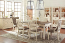 7 Pc. Table, 4 Side Chairs, 2 Upholstered Side Chairs
