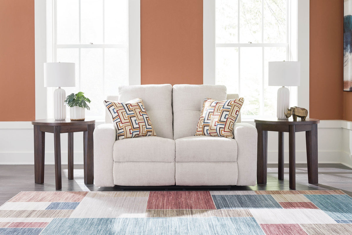 Danum - Stone - Reclining Loveseat - Fabric - Forward Furniture