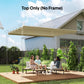8.5' x 11.5' Retractable Pergola Canopy Replacement, Fit 10' x 13' Frame, Pergola Cover Replacement Top Only, Beige