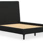 Cadmori - Upholstered Bed With Roll Slats