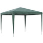 10x10ft Party Tent Portable Gazebo, Folding Garden Canopy Event Shelter Outdoor Sunshade Green