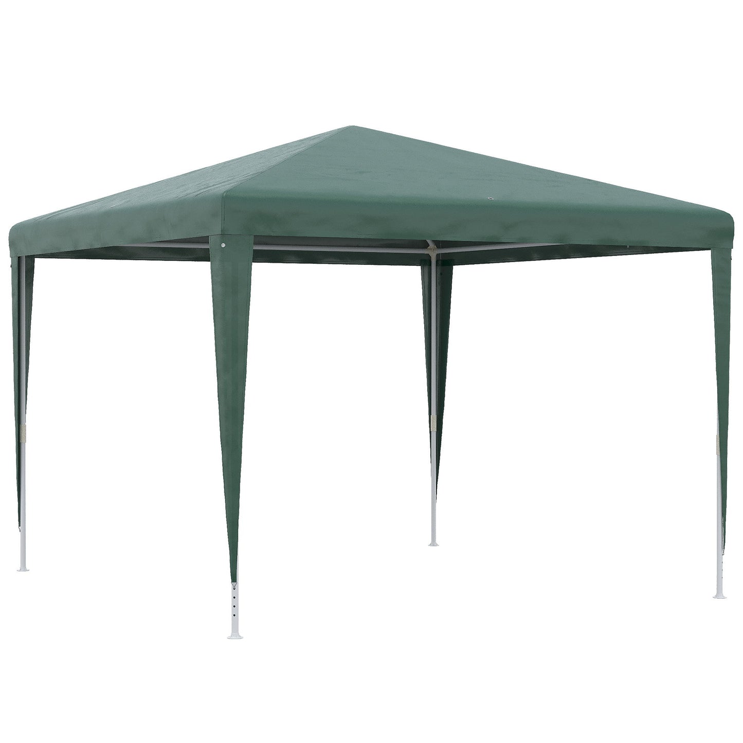 10x10ft Party Tent Portable Gazebo, Folding Garden Canopy Event Shelter Outdoor Sunshade Green
