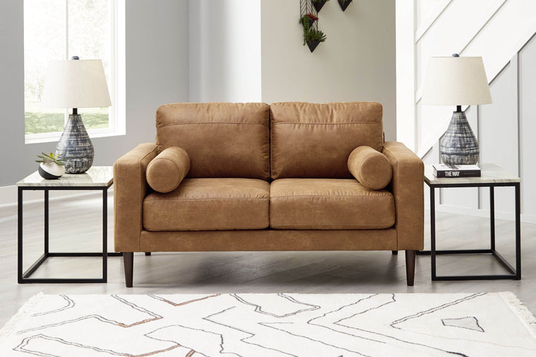 Telora - Caramel - Loveseat - Forward Furniture