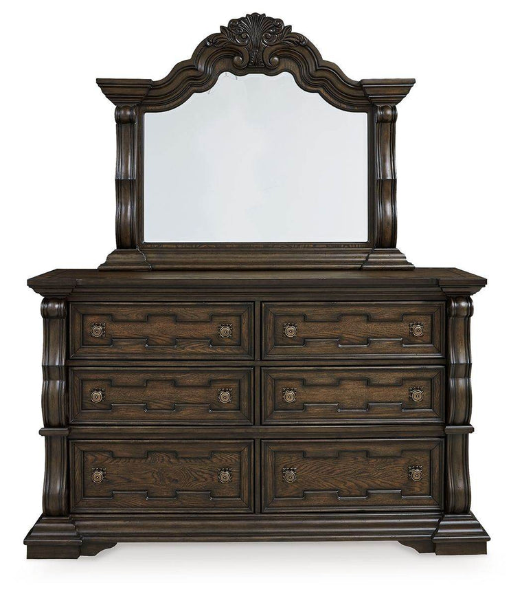 Maylee - Dark Brown - Dresser And Mirror - Forward Furniture