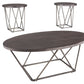 Neimhurst - Dark Brown - Occasional Table Set (Set of 3)