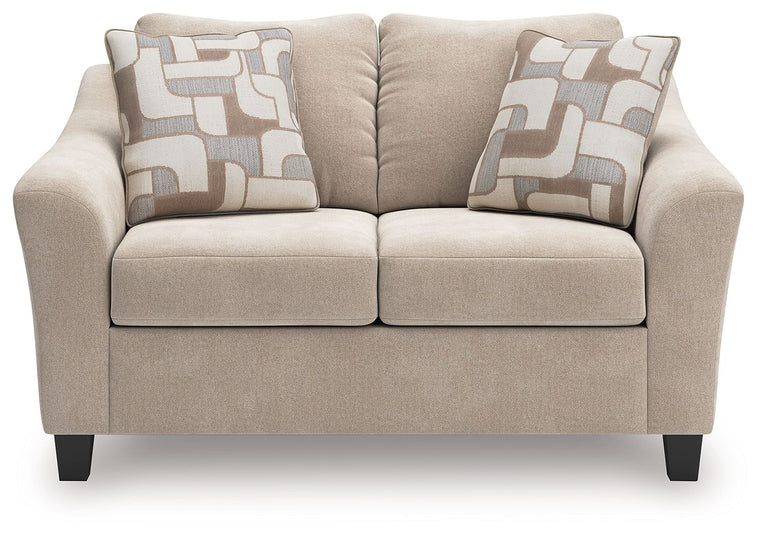 Willarae - Loveseat - Taupe