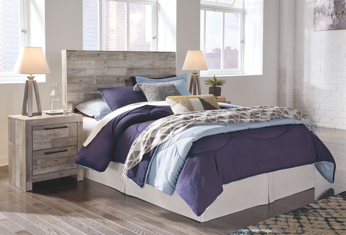 Effie - Full Panel Headboard - Whitewash