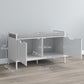 Shoe Storage Bench with Seat Cushion, Shoe Cabinet for Hallway, Entryway Bench, Supports 352lbs, White