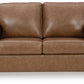 Bolsena - Caramel - Loveseat - Leather Match