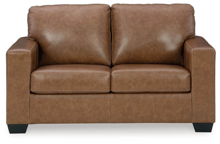 Bolsena - Caramel - Loveseat - Leather Match - Forward Furniture