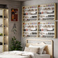 5-Tier Display Cabinet, Shot Glass Display Case, Glass Curio Cabinet with 2 Glass Doors and 4 Adjustable Shelves, Oak