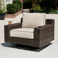 Coastline Bay - Brown - Swivel Lounge W/ Cushion