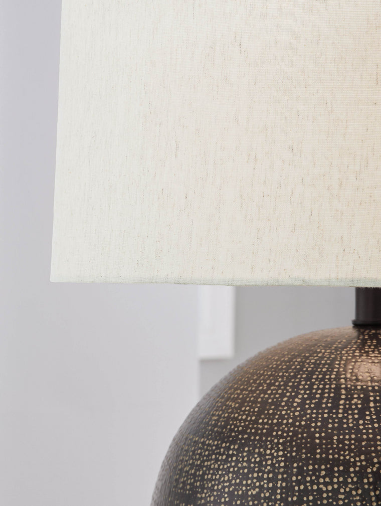 Hambell - Black / Gold Finish - Metal Table Lamp - Forward Furniture