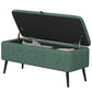 40" Linen Storage Ottoman Bench - Dark Green