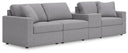 4 Pc. Sectional With Storage Console