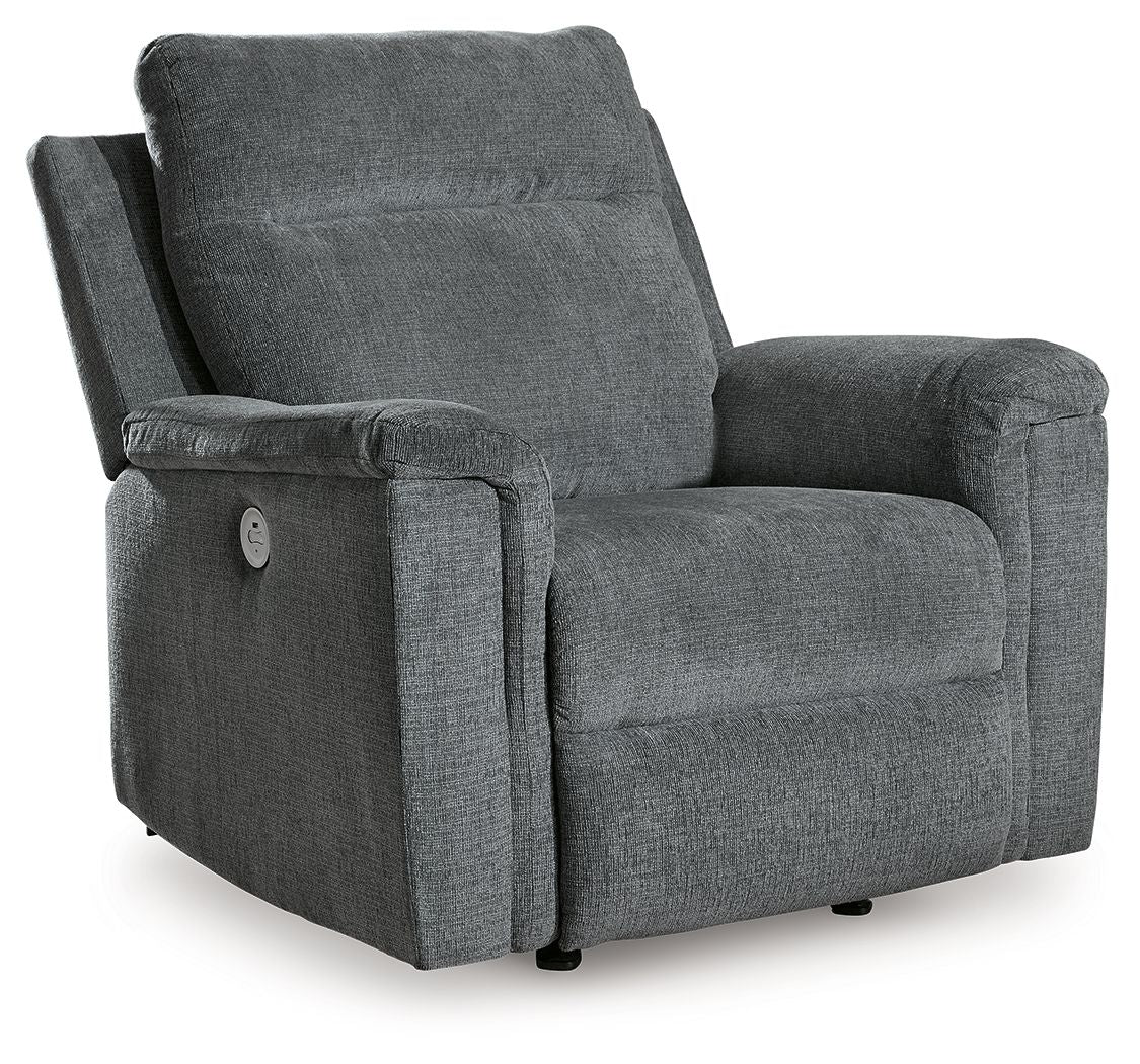 Barnsana - Gravel - Power Rocker Recliner - Fabric