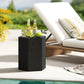 Hexagonal Side Table, Small End Table with 4 Adjustable Feet for Indoor, Outdoor, Black