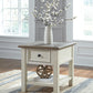 Bolanburg - White / Brown / Beige - Rectangular End Table