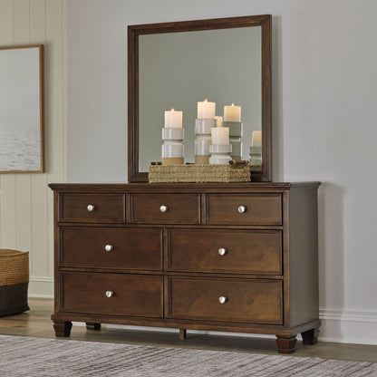 Danabrin - Brown - Dresser And Mirror - Forward Furniture