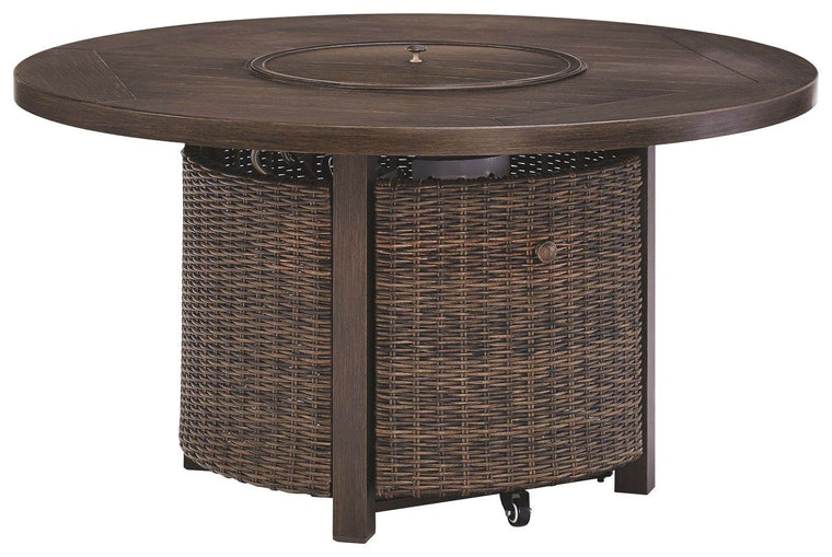Paradise Trail - Medium Brown - Round Fire Pit Table - Forward Furniture