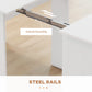 23.6"-70.9" Extendable Dining Table for 6-8 People, Space-Saving Rectangular Kitchen Table for Small Spaces, Dining Room, Kitchen, Living Room, White