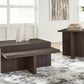 Zendex - Brown - Occasional Table Set (Set of 2)