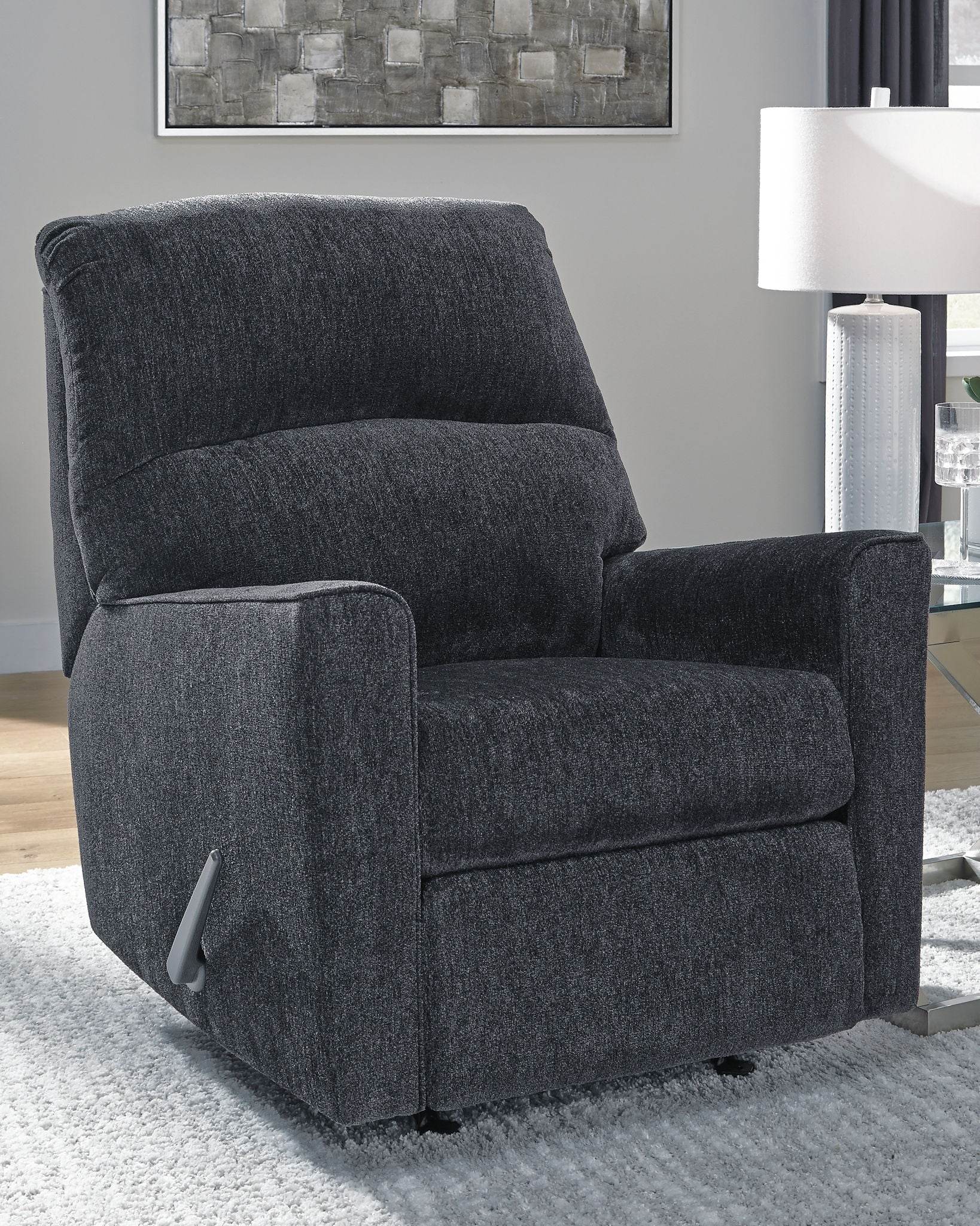 Altari - Slate - Rocker Recliner - Fabric - Forward Furniture