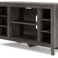 Arlenbry - Gray - Corner TV Stand/Fireplace Opt