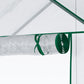 56" x 29" x 77" Walk-in Greenhouse, Mini Greenhouse with 4 Shelves, Roll-Up Door and Weatherized Cover, Clear
