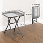 Patio Table, Folding Coffee Table with Tempered Glass Tabletop, Portable Bistro Table for Patio, Backyard