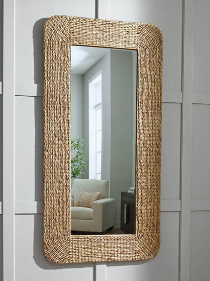 Norigan - Natural - Floor Mirror - Forward Furniture