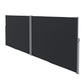 Retractable Double Side Awning, 79"x236" Patio Privacy Screen, UV Resistant, Waterproof Wind Screen, Black