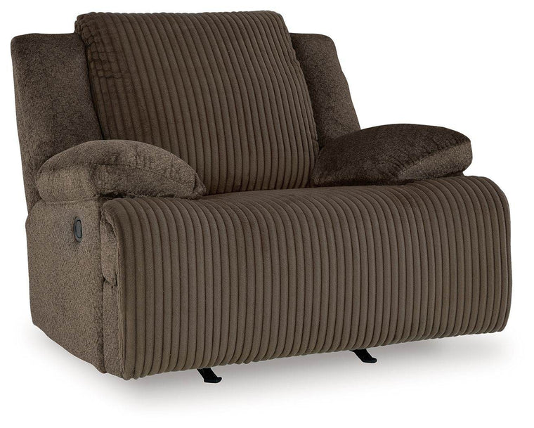 Top Tier - Chocolate - Rocker Recliner - Fabric - Forward Furniture