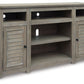 Moreshire - Bisque - 72" TV Stand W/Fireplace Option