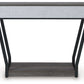 Sethlen - Gray / Black - Console Sofa Table